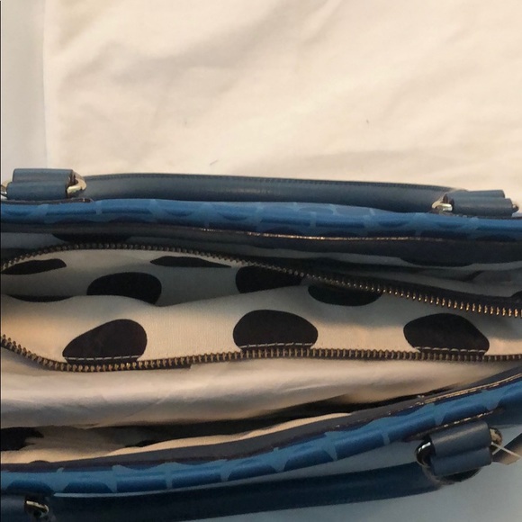 Kate Spade tote purse Teal stored in dust bag - Picture 7 of 9